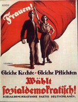 Historisches SPD Wahlkampfposter