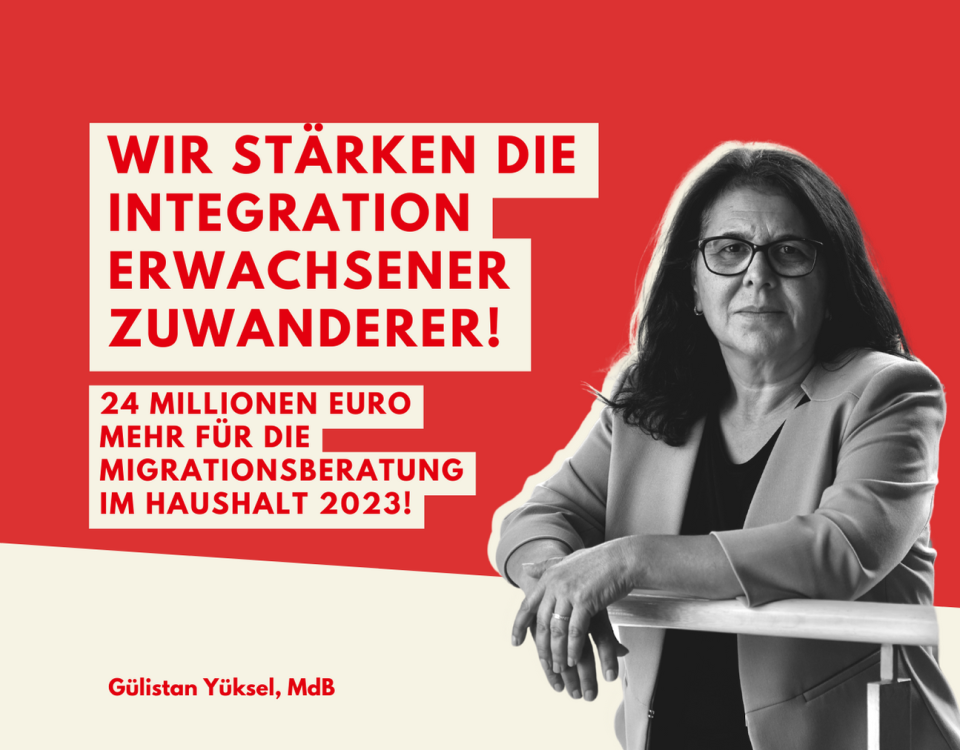 Yüksel: „SPD-Initiative stärkt Integration erwachsener Zuwanderer“