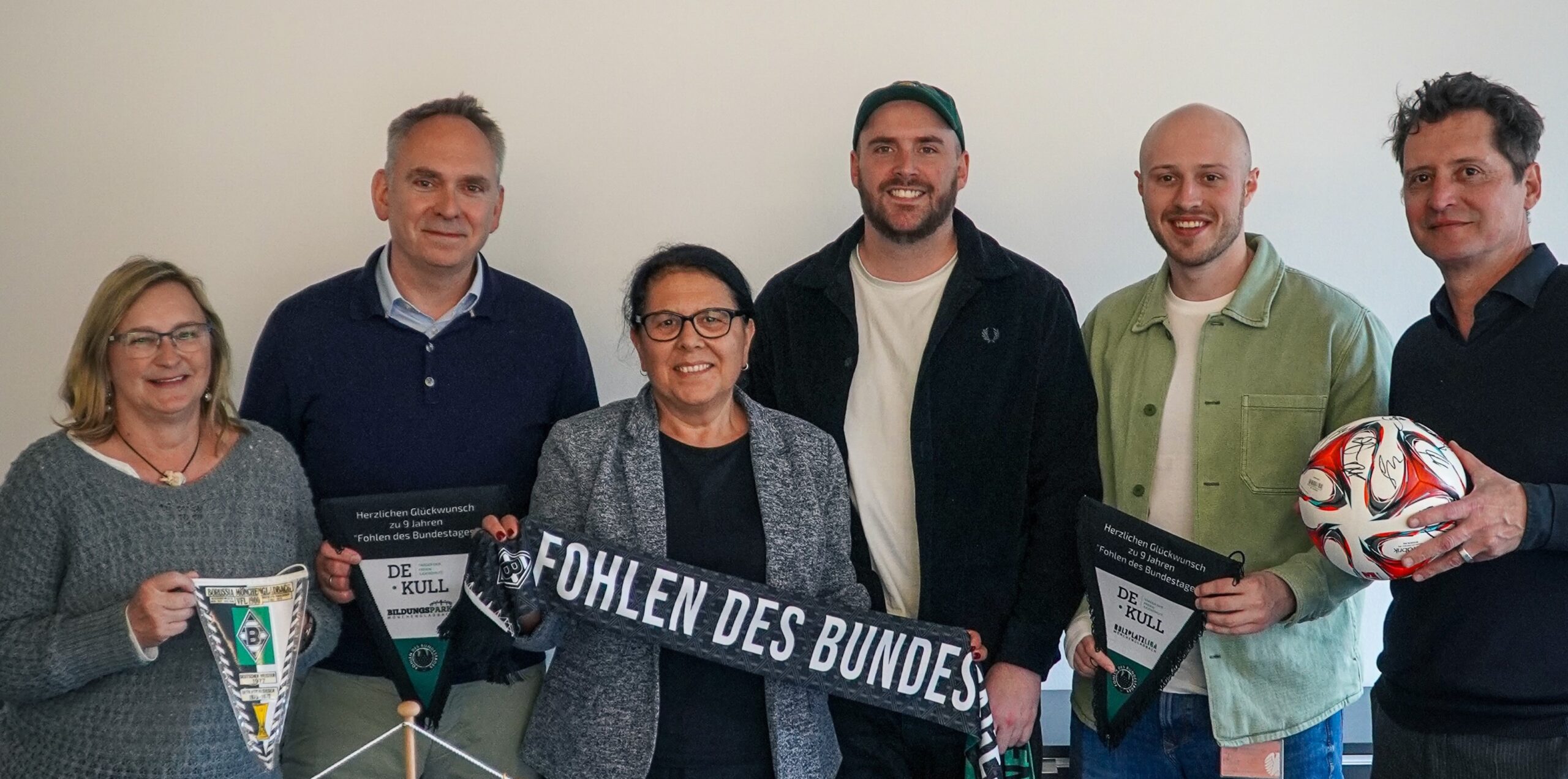 Treffen mit dem Bildungspark und der Boltzplatzliga aus Mönchengladbach anlässlich des neunten Geburtstages der Fohlen des Bundestages. Bildquelle: Paul Schweiger