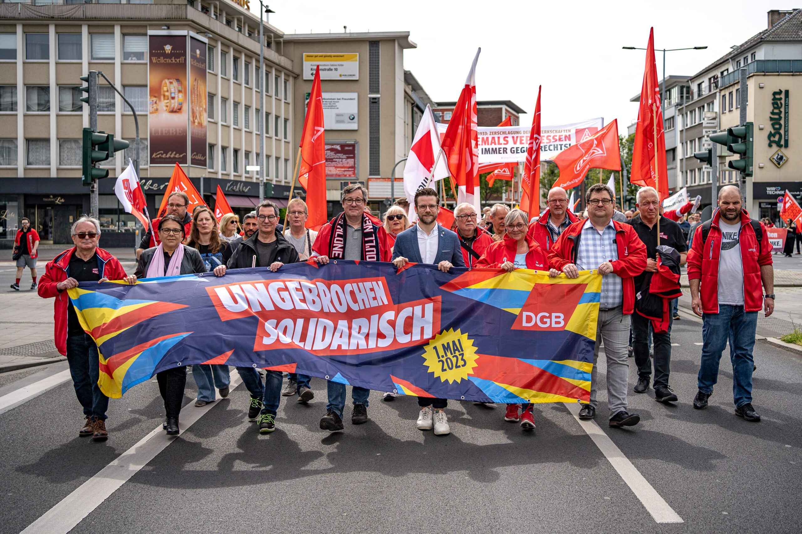 1. Mai Kundgebeung in Mönchengladbach